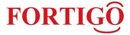 Logotipo Fortigo de color rojo